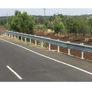 W Metal Beam Highway Crash Barrier in India